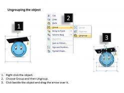 Business powerpoint templates emoticon of education 118