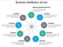 Business satisfaction survey ppt powerpoint presentation icon show cpb