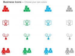 Business solution idea generation meeting balancing time ppt icons graphics