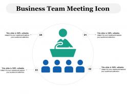 Business team meeting icon
