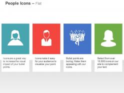 Business woman team celebration candidate selection ppt icons graphics