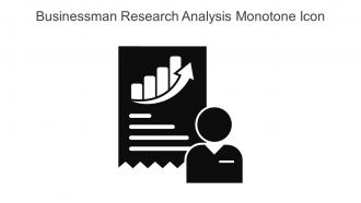 Businessman Research Analysis Monotone Icon In Powerpoint Pptx Png And Editable Eps Format