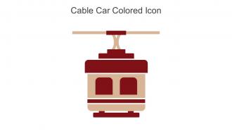 Cable Car Colored Icon In Powerpoint Pptx Png And Editable Eps Format