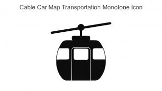 Cable Car Map Transportation Monotone Icon In Powerpoint Pptx Png And Editable Eps Format
