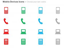 Calculator computer mobile device technology ppt icons graphics