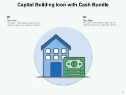 Capital Building Icon Investment Arrow Symbol Financial Calculator