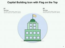 Capital Building Icon Investment Arrow Symbol Financial Calculator
