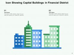 Capital Building Icon Investment Arrow Symbol Financial Calculator