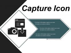 Capture icon 8 ppt slide design