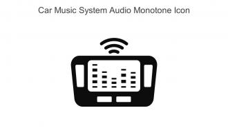 Car Music System Audio Monotone Icon In Powerpoint Pptx Png And Editable Eps Format