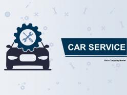 Car service sign icon on blue glossy square web button gear box