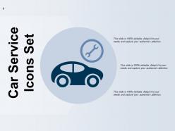 Car service sign icon on blue glossy square web button gear box