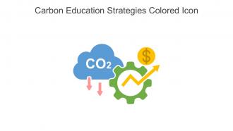 Carbon Education Strategies Colored Icon In Powerpoint Pptx Png And Editable Eps Format