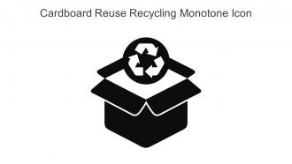 Cardboard Reuse Recycling Monotone Icon In Powerpoint Pptx Png And Editable Eps Format