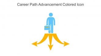 Career Path Advancement Colored Icon In Powerpoint Pptx Png And Editable Eps Format