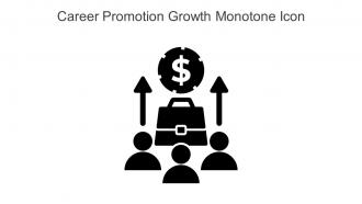 Career Promotion Growth Monotone Icon In Powerpoint Pptx Png And Editable Eps Format