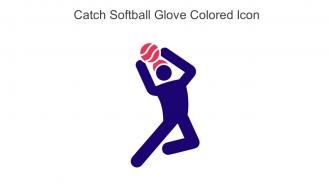 Catch Softball Glove Colored Icon In Powerpoint Pptx Png And Editable Eps Format