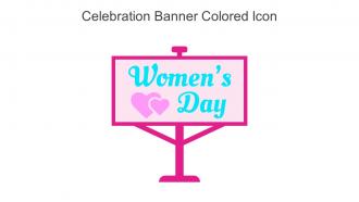 Celebration Banner Colored Icon In Powerpoint Pptx Png And Editable Eps Format