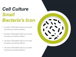Cell culture small bacterias icon