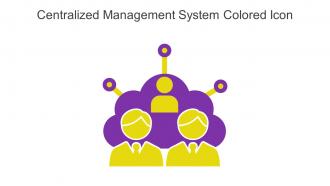 Centralized Management System Colored Icon In Powerpoint Pptx Png And Editable Eps Format
