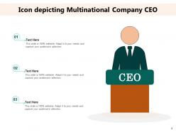 CEO Icon Business Organization Leadership Multinational Growth