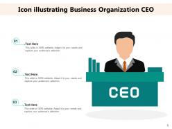 CEO Icon Business Organization Leadership Multinational Growth