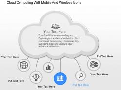 Cf cloud computing with mobile and wireless icons powerpoint template