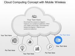 Cf cloud computing with mobile and wireless icons powerpoint template