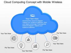 Cf cloud computing with mobile and wireless icons powerpoint template