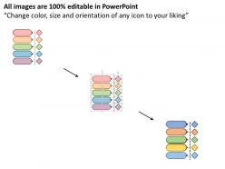 Ch five staged vertical timeline and icons flat powerpoint design