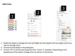 Ch five staged vertical timeline and icons flat powerpoint design
