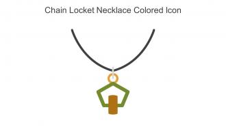 Chain Locket Necklace Colored Icon In Powerpoint Pptx Png And Editable Eps Format
