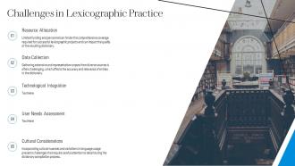 Challenges In Lexicographic Practice Lexicography PPT PowerPoint ST AI SS