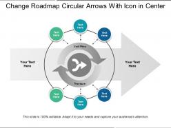 Change roadmap circular arrows with icon in center