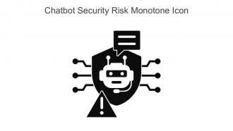 Chatbot Security Risk Monotone Icon In Powerpoint Pptx Png And Editable Eps Format