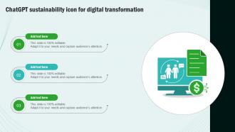 ChatGPT Sustainability Icon For Digital Transformation