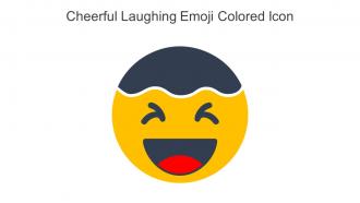 Cheerful Laughing Emoji Colored Icon In Powerpoint Pptx Png And Editable Eps Format