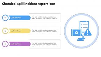 Chemical Spill Incident Report Icon