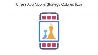 Chess App Mobile Strategy Colored Icon In Powerpoint Pptx Png And Editable Eps Format