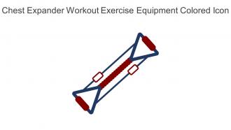 Chest Expander Workout Exercise Equipment Colored Icon In Powerpoint Pptx Png And Editable Eps Format