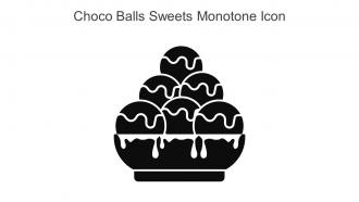 Choco Balls Sweets Monotone Icon In Powerpoint Pptx Png And Editable Eps Format