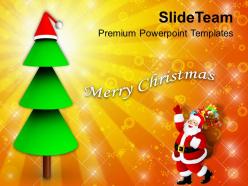 Christmas nativity free santa claus with gifts and tree templates ppt backgrounds for slides