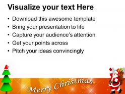 Christmas nativity free santa claus with gifts and tree templates ppt backgrounds for slides