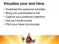 Christmas ornaments happy 3d man with gifts holidays powerpoint templates ppt for slides