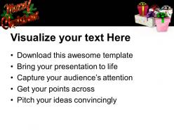 Christmas time merry pile of gift boxes celebration holiday powerpoint templates