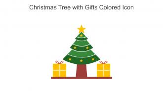Christmas Tree With Gifts Colored Icon In Powerpoint Pptx Png And Editable Eps Format