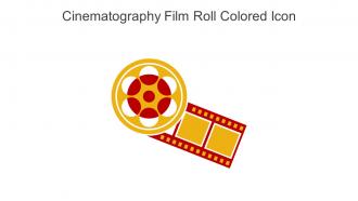 Cinematography Film Roll Colored Icon In Powerpoint Pptx Png And Editable Eps Format