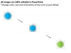 Circles of business icons and process planning flat powerpoint design