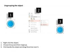 Circles of business icons and process planning flat powerpoint design