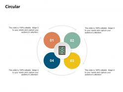 Circular audiences attention capture ppt powerpoint presentation icon